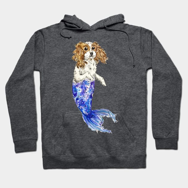 Beagle Mermaid Hoodie by aquabun